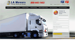 Desktop Screenshot of la-movers.com