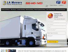 Tablet Screenshot of la-movers.com